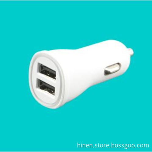 Long jurney useful two hole USB Car charger with 5V/1A&2.1A output